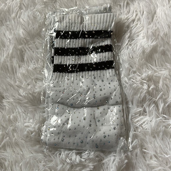Sexy Bling Sparkly Rhinestone Over The Knee Socks - Picture 5 of 9